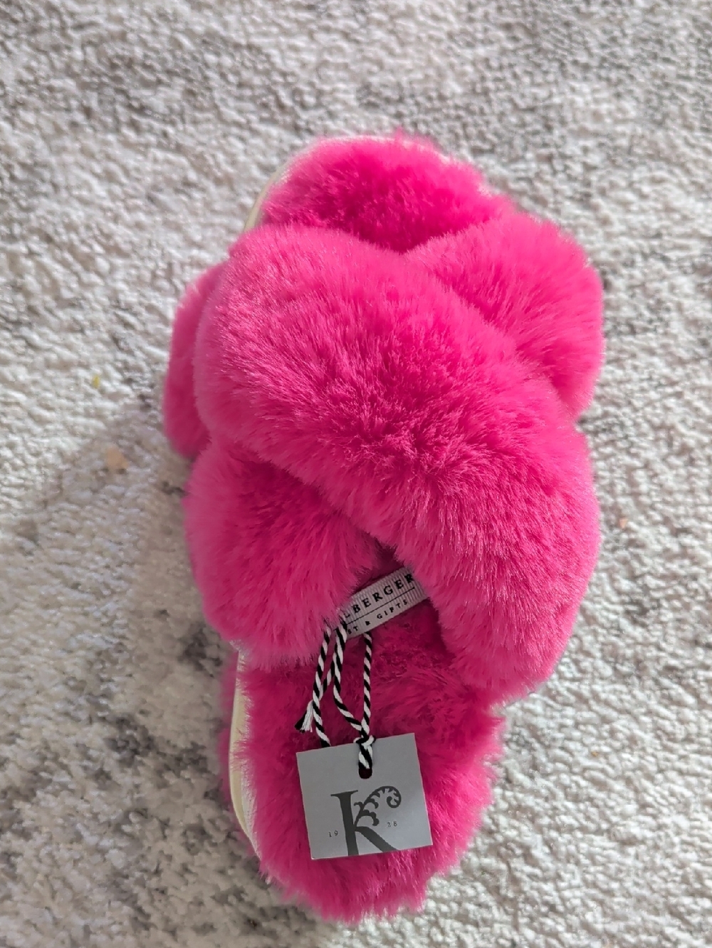 Pink Faux fur Slippers